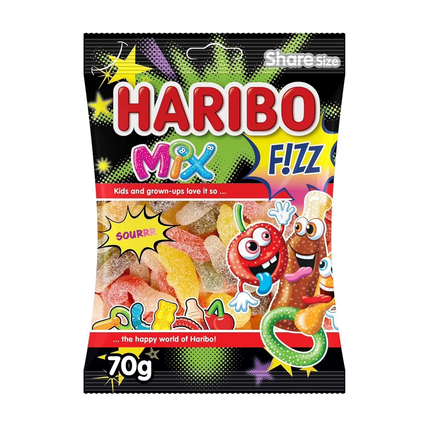 Haribo Fizz Mix 70 g