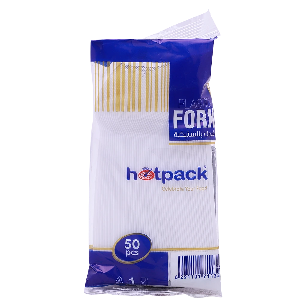 Hotpack Plastic Fork, 50 Pieces