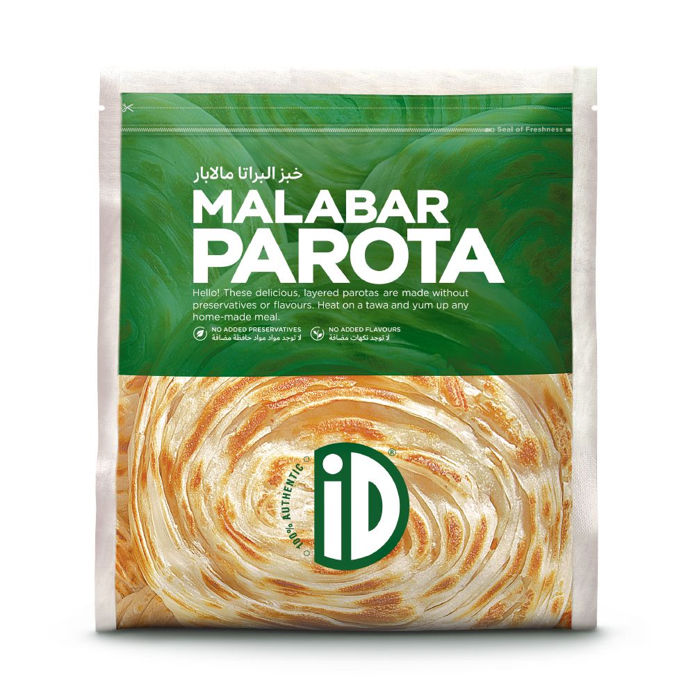ID Fresh Natural Malabar Parota, 5 Pieces