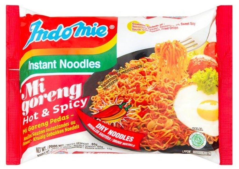 Indomie Hot & Spicy Fried Noodles Pedas 80 g