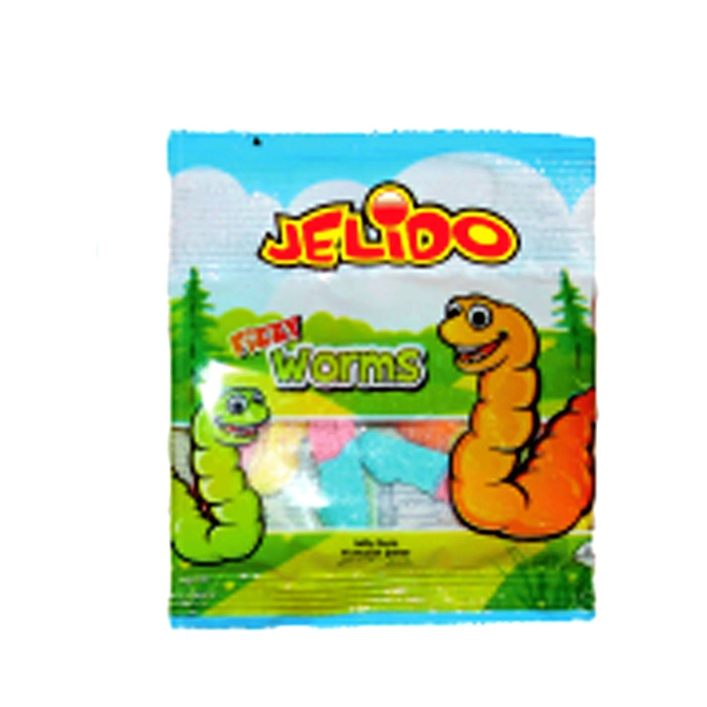 Jelido Fizzy Worms Jelly gum