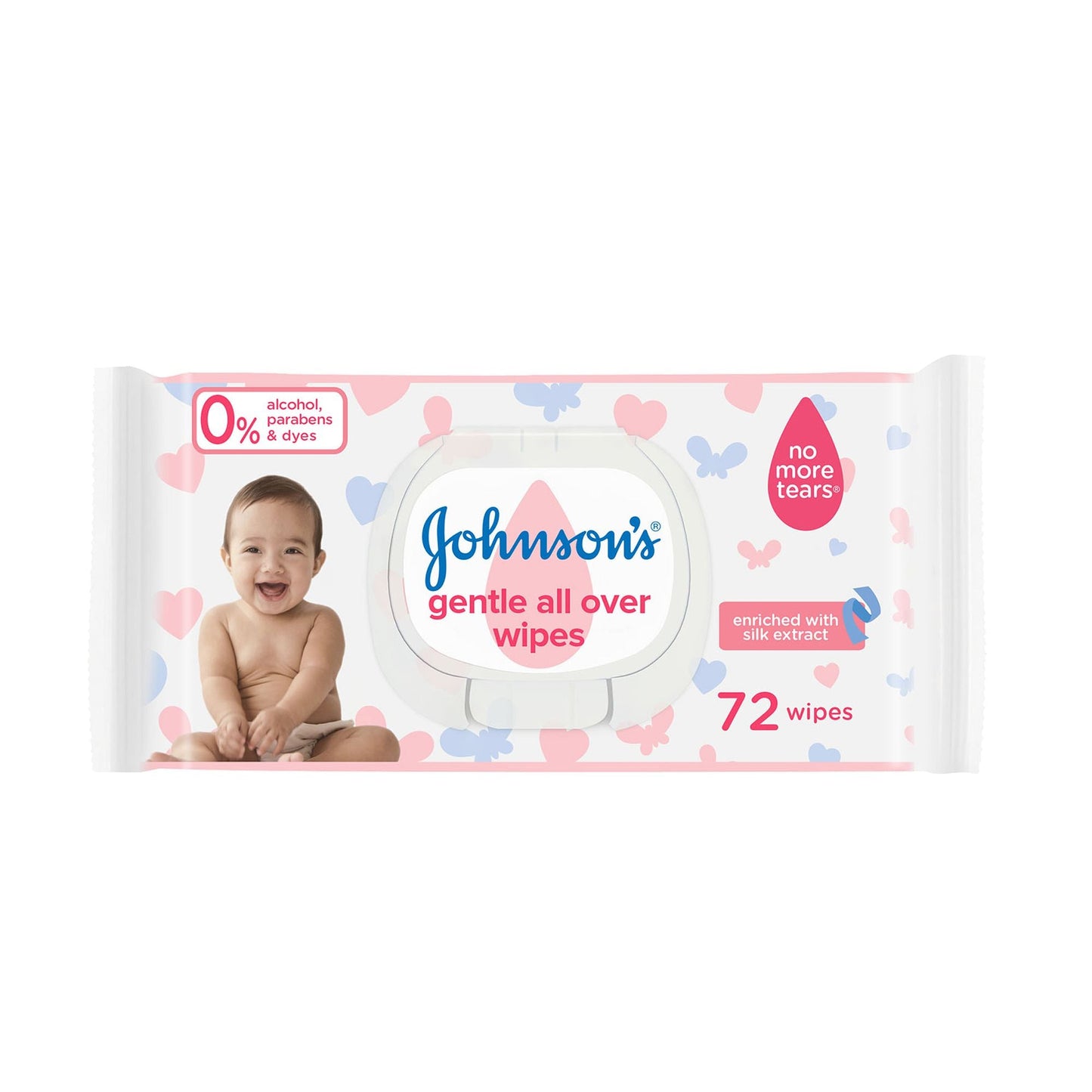 Johnson's Baby Gentle All Over Wipes, 72 Sheets