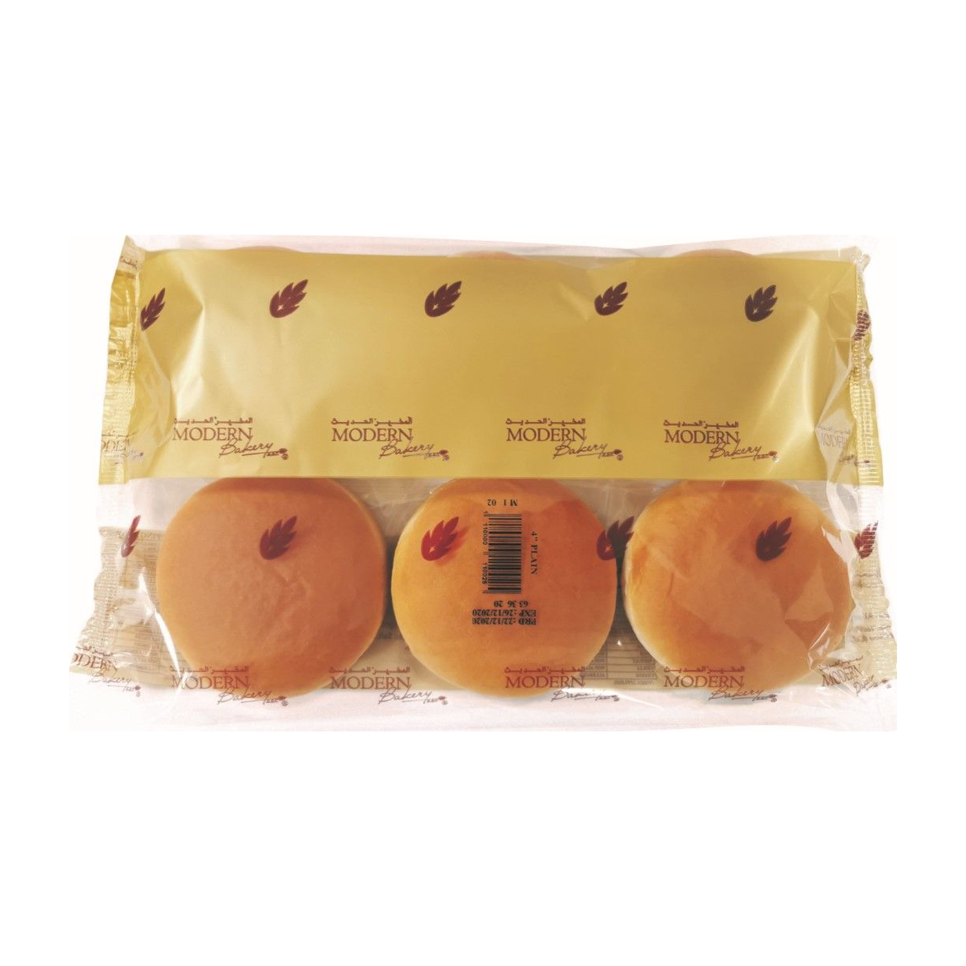 Modern Bakery Plain Bread Buns, 6x55g