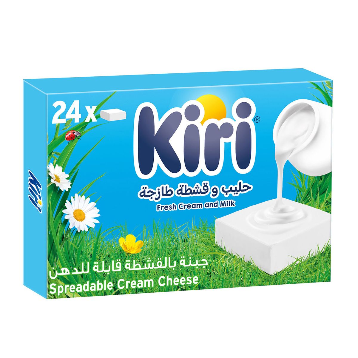 Kiri Square Spreadable Cream Cheese (24 Portions), 432g