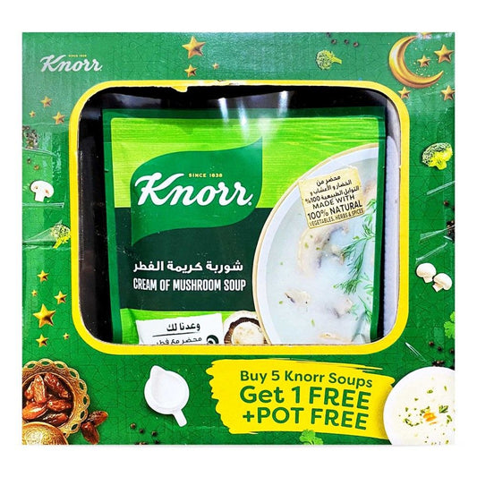 Knorr Cream of Mushroom, 6x53g+ Free Pot
