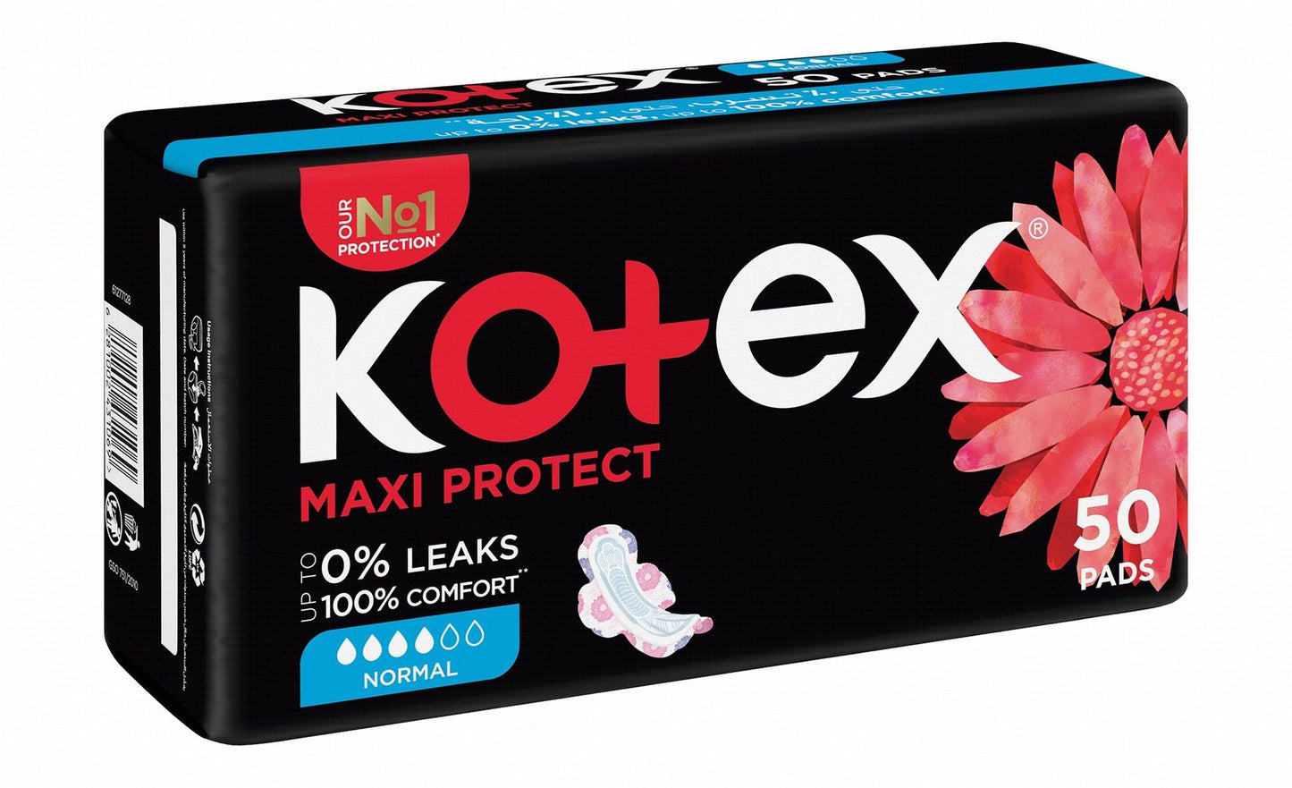 Kotex Pads Maxi Normal Pads 50 Pcs