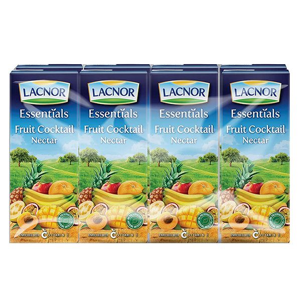 Lacnor Essential Fruit Cocktail Nectar Drink, 8x180ml