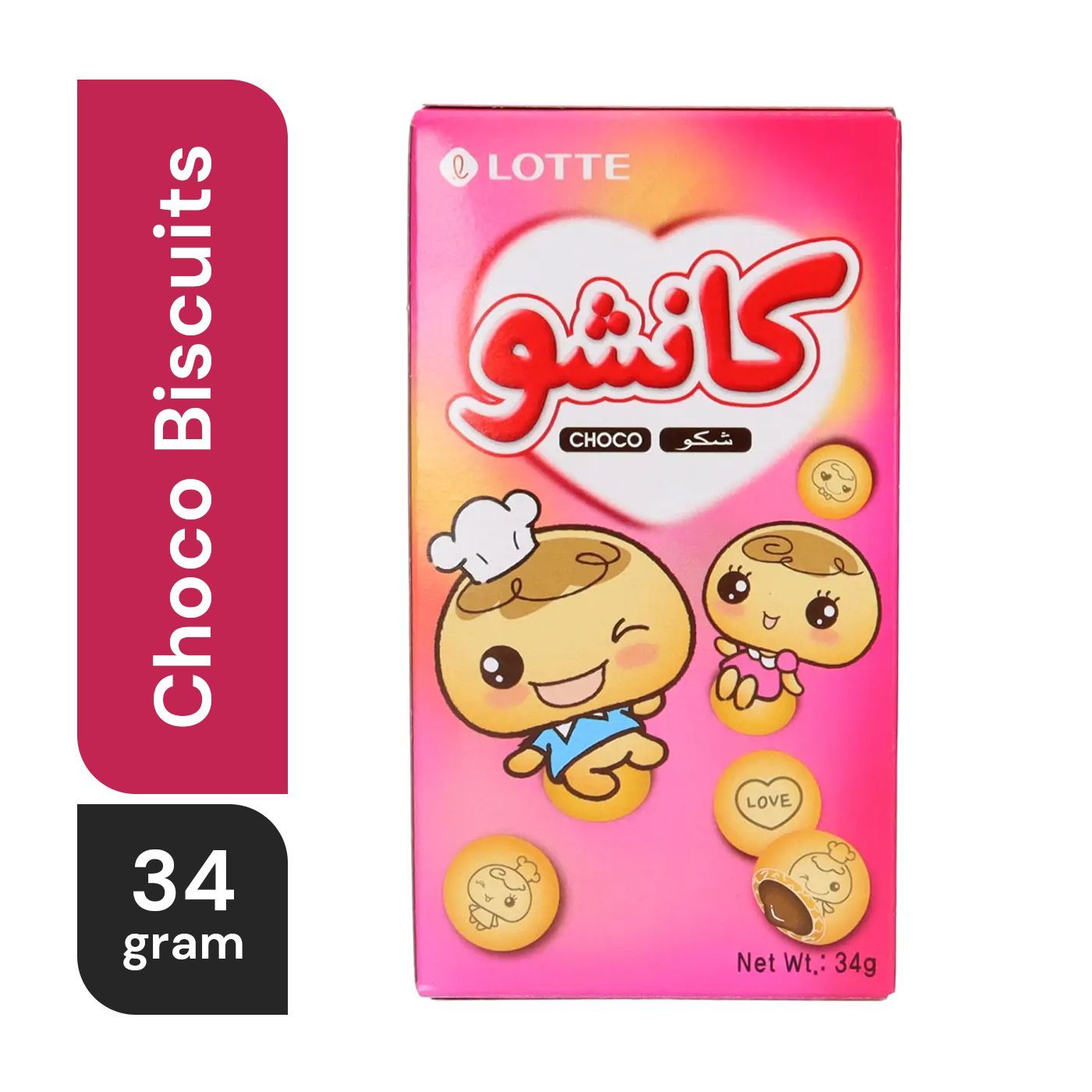Lotte Kancho Choco Biscuits 34 G