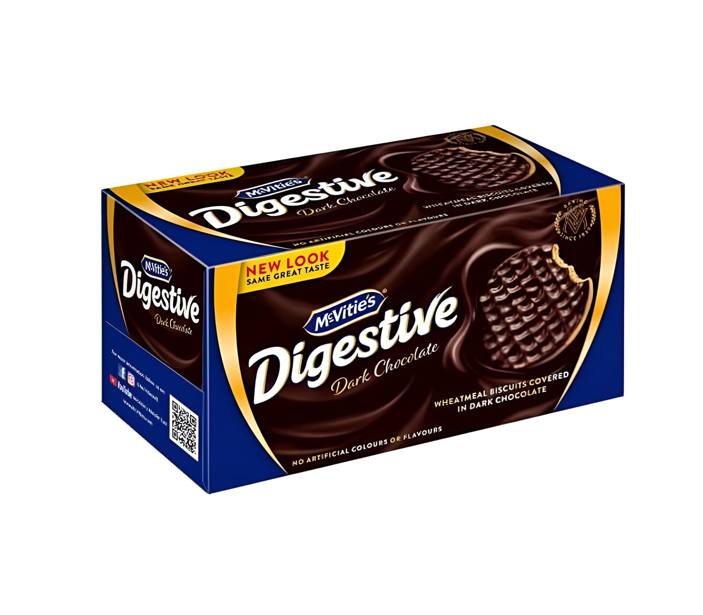 McVitie's Digestive Plain Chocolate, 250g + 25% Extra Weight