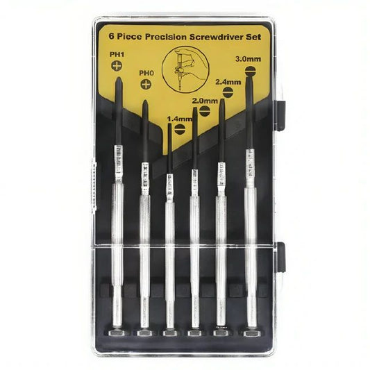 Mega Precision Screwdriver Set, 6 Pieces