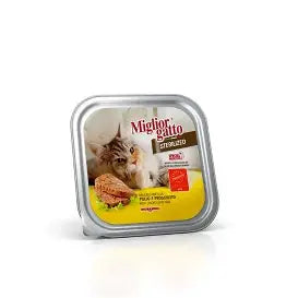 Miglior Gatto Sterilized with Chicken, Lamb & Vegetables Cat Food, 100g