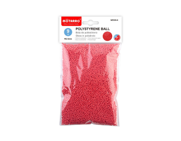 Motarro Polystyrene Mini Foam Ball Set - Red, 2-3mm-9g