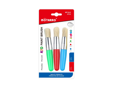 Motarro Thick Rounded Paint Brush Pole Pig Set, 3 Pieces