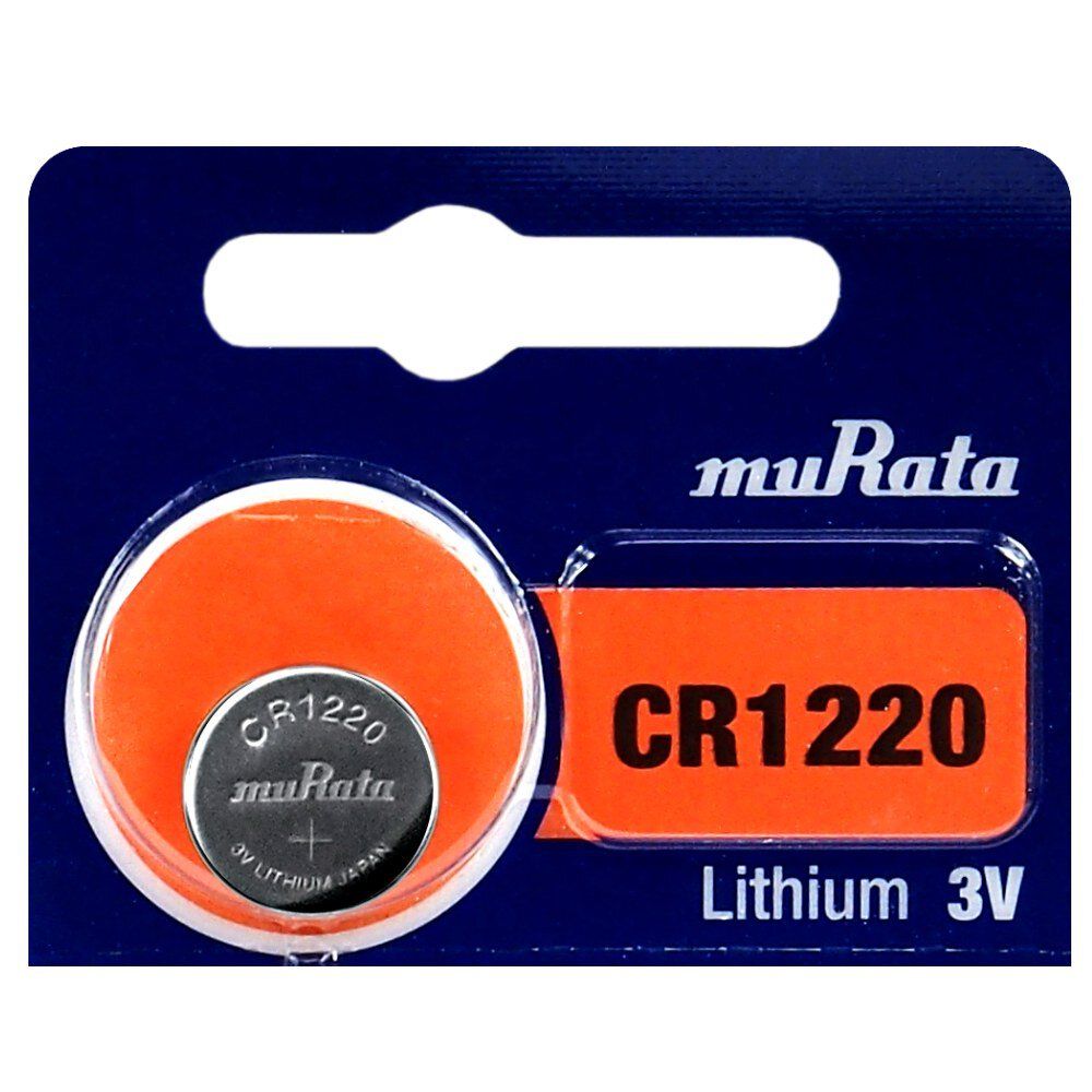 Murata Cr1220 Lithium Battery 3V, 5 Pieces