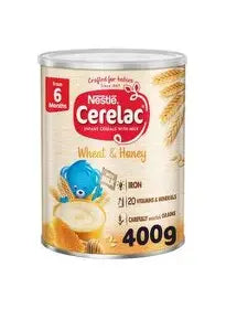 Nestle Cerelac Infant Cereal with Iron+ Wheat & Honey From 6 Months, 400g