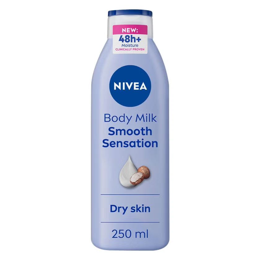 Nivea Shea Smooth Body Lotion for Dry Skin, 250ml