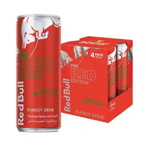 Red Bull Energy Drink Watermelon, 4x250ml
