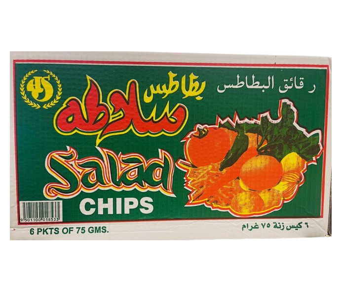 Oman Salad Chips, 6x75g