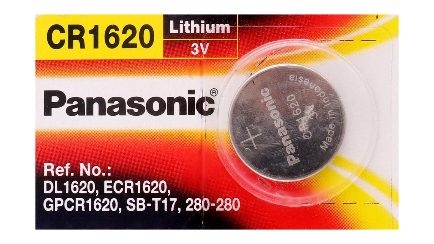 Panasonic CR1620 3V Lithium Battery, 1 Piece