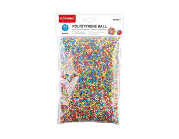 Polystyrene Assorted Mini Foam Ball Set, 6-8mm
