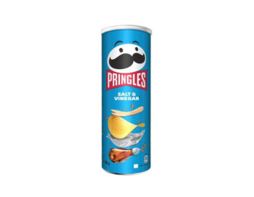 Pringles Salt & Vinegar Chips Can, 165g
