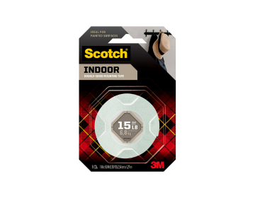 3M Scotch Indoor Mounting Tape 114S, 1 Inch x 50 Inch