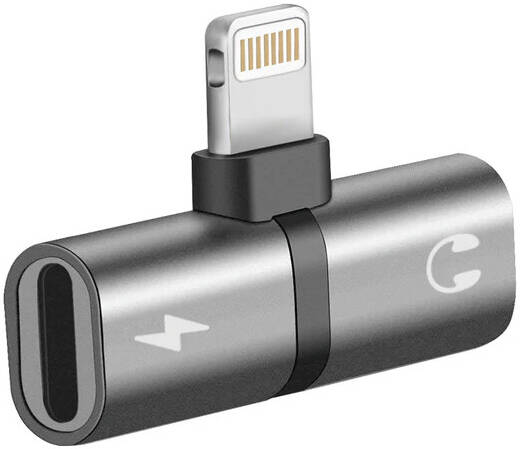 Promate Audio& Charging Adaptor 2 In 1 With Lightning Connector 1 Pc