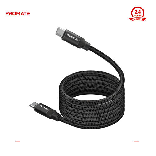 Promate Heavy -Duty High -Speed Data & Charger Usb-C TM Cable
