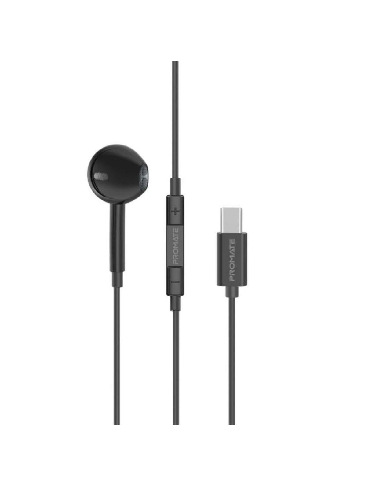 Promate Type C Headphone - Black