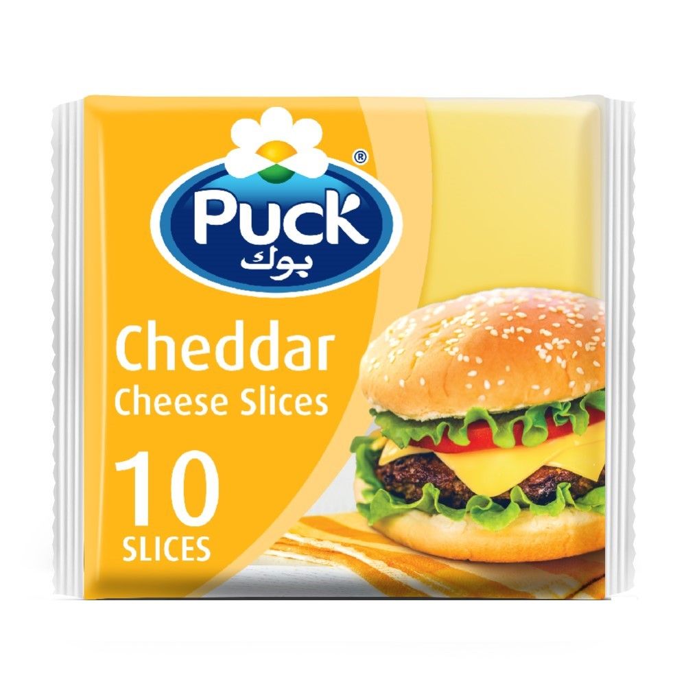 Puck Cheddar Cheese,10 Slices, 200g