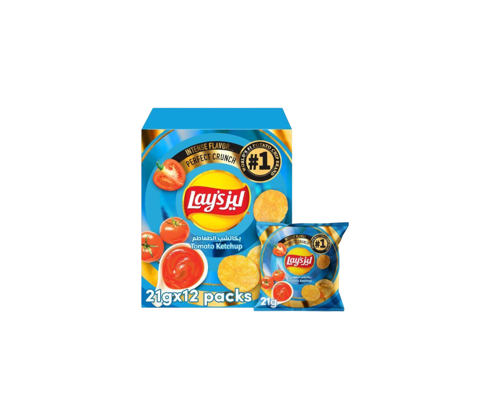 Lay's Tomato Ketchup Potato Chips, 21x12g