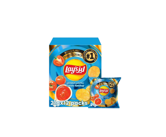 Lay's Tomato Ketchup Potato Chips, 21x12g