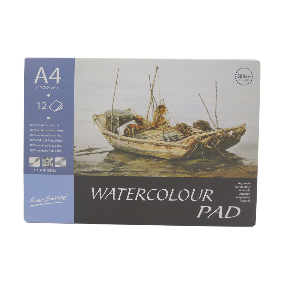 Rsc A4 Water Color Pad, 300Gsm, 12 Sheets D19-134
