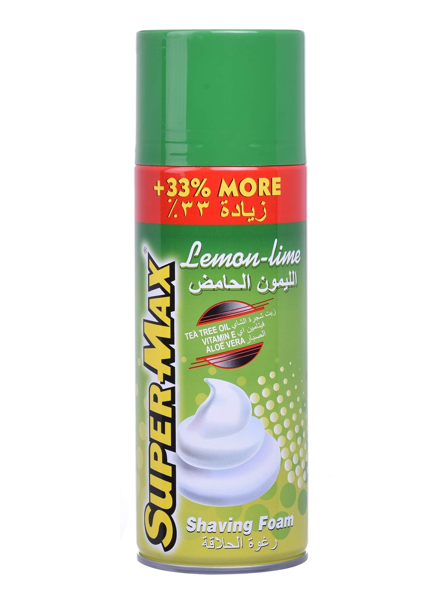 SUPERMAX SHAVE FOAM LEMON 400ML