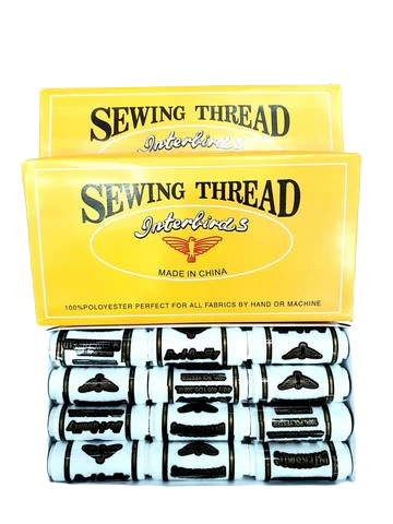 Sewing Thread 500Y White 12 Pieces