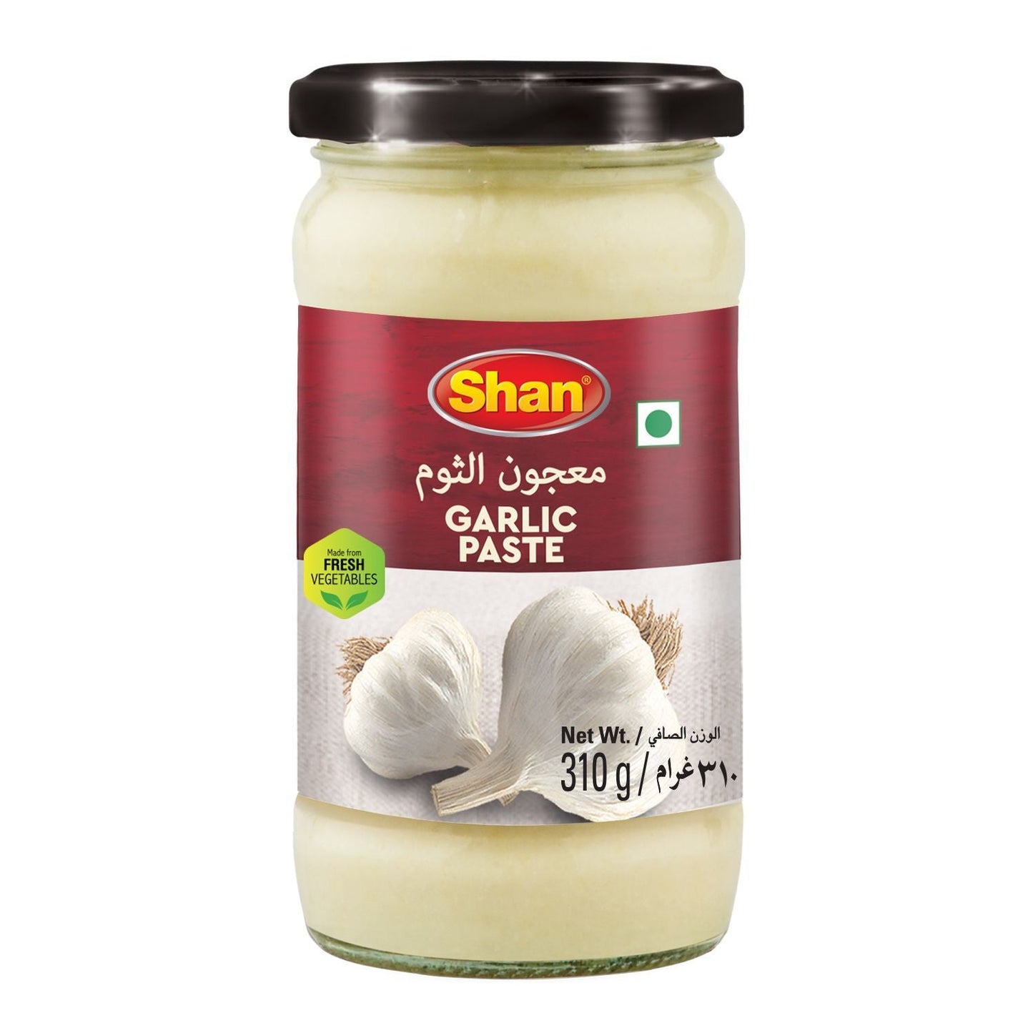 Shan Garlic Paste Glass Jar, 310g
