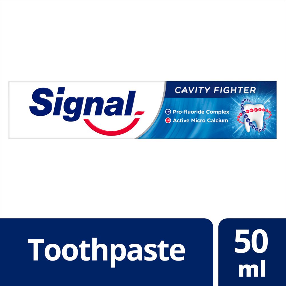 Signal Fluoride Toothpaste Cavity Fighter, 50ml