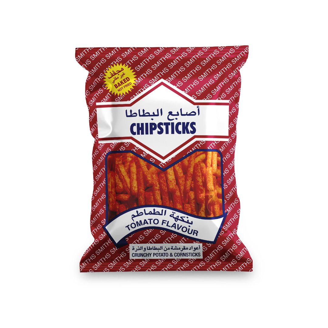 Smiths Tomato Flavour Crunchy Potato & Corn Sticks, 25g