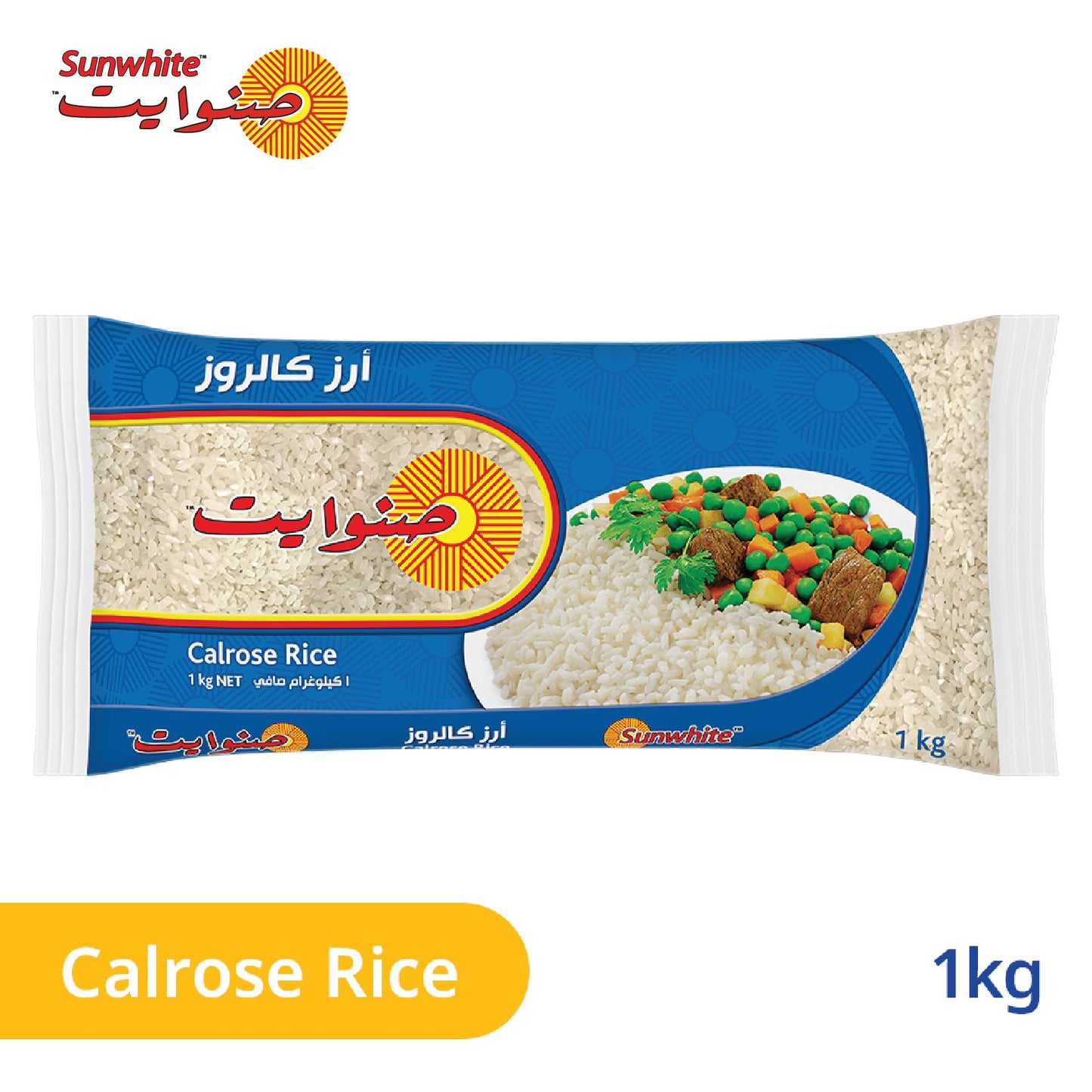 Sunwhite Calrose Medium Grain White Rice, 1kg