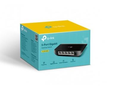محول جيجابت TP Link ذو 5 منافذ بسرعة 10/100/1000 ميجابت في الثانية (TL-SG1005D)