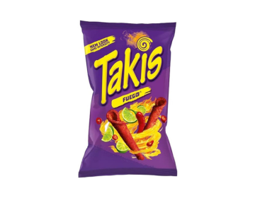 Takis Fuego Hot Chili Pepper & Lime Tortilla Chips, 35g