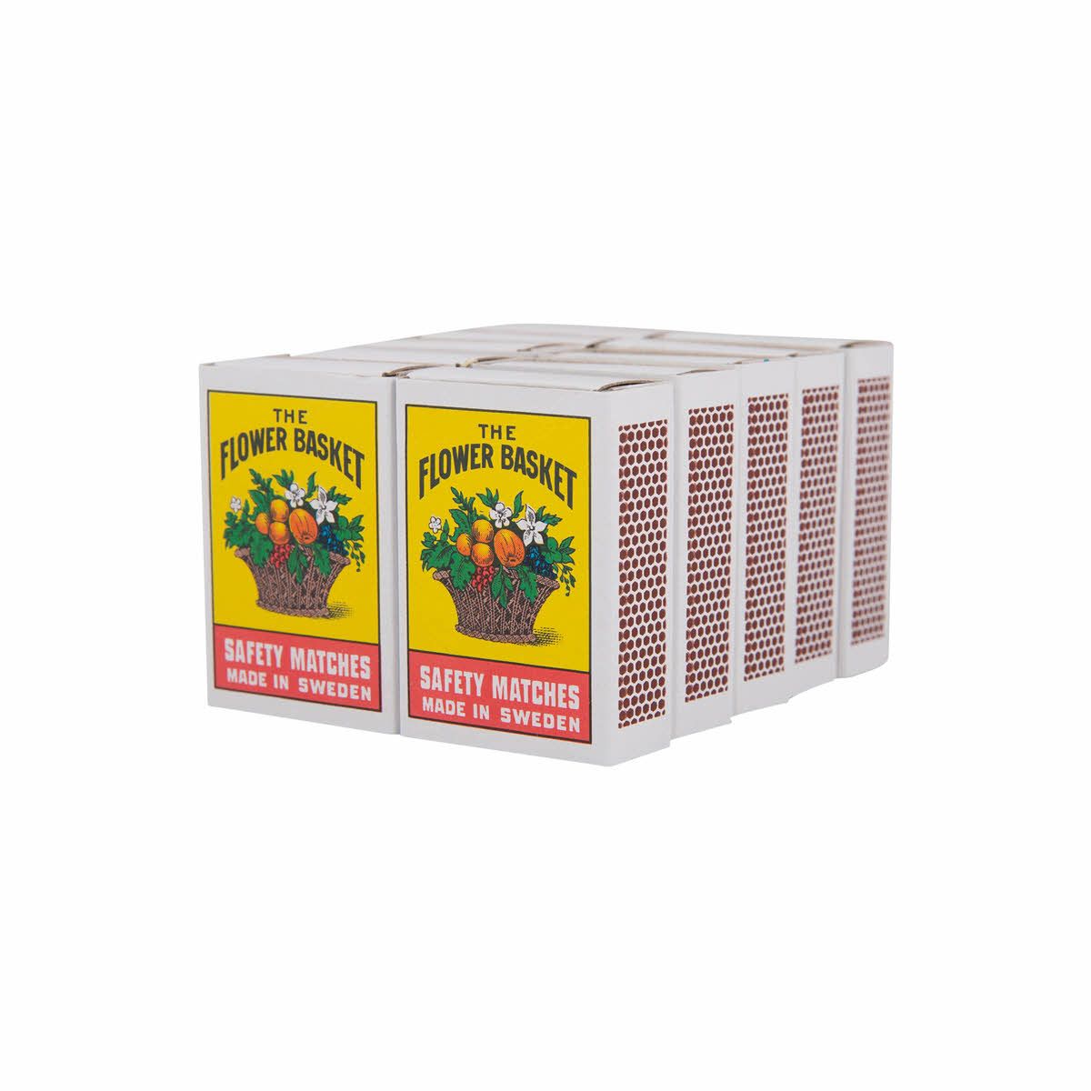 The Flower Basket Saftey Matches Pack, 10 Boxes