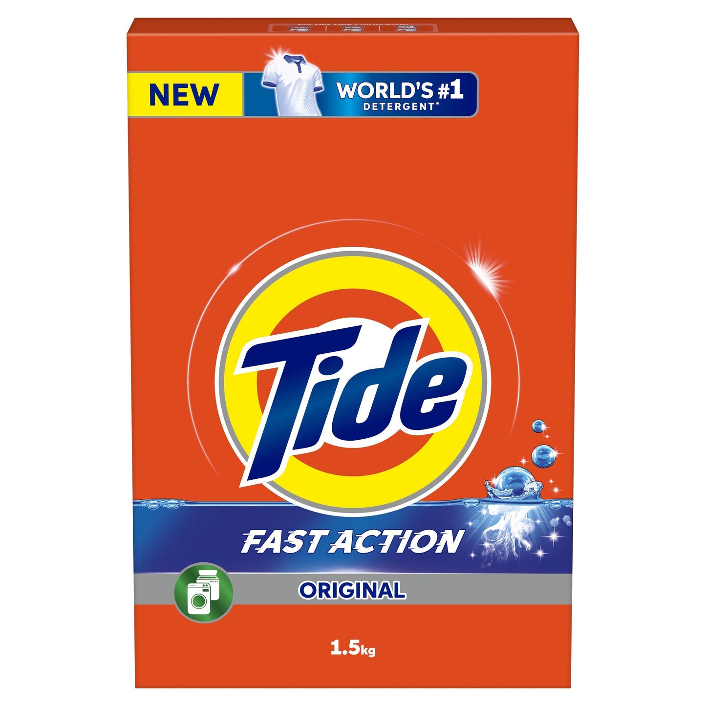 Tide Original Fast Action Detergent Powder, 1.5kg