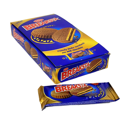 Tiffany Breaksta Crunchy Wafer Sandwich with Milk Chocolate, 12x29g