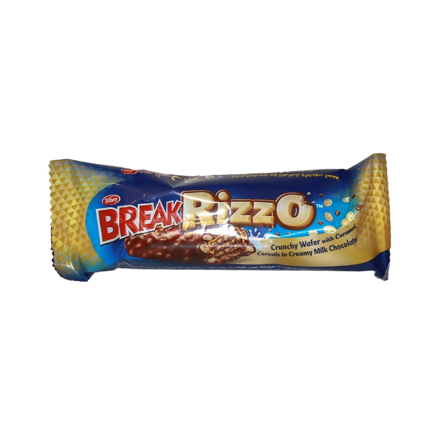 Tiffany Rizzo Crunchy Wafer with Caramel & Crispies in Milk Chocolate, 28g
