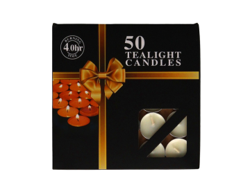 Tiu Tea Light Candles - Assorted Color, Pack of 50