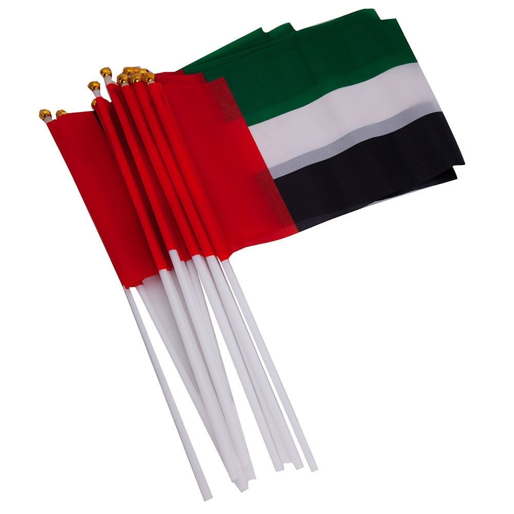 UAE Hand Held Flag - Pack of 12