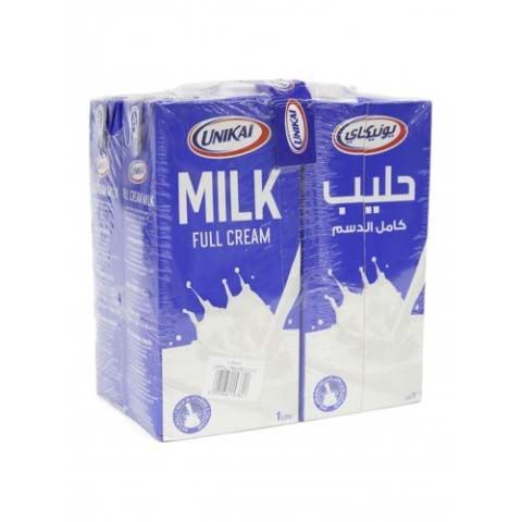 Unikai Long Life Milk Full Cream 12X1Ltr