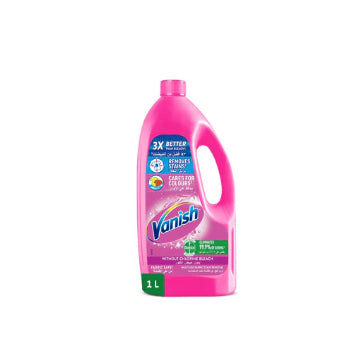 Vanish Laundry Stain Remover Liquid Detergent for White and Colored Clothes, 1L