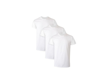 Lux Premium Mens T-Shirt White, XL, 3 Pieces